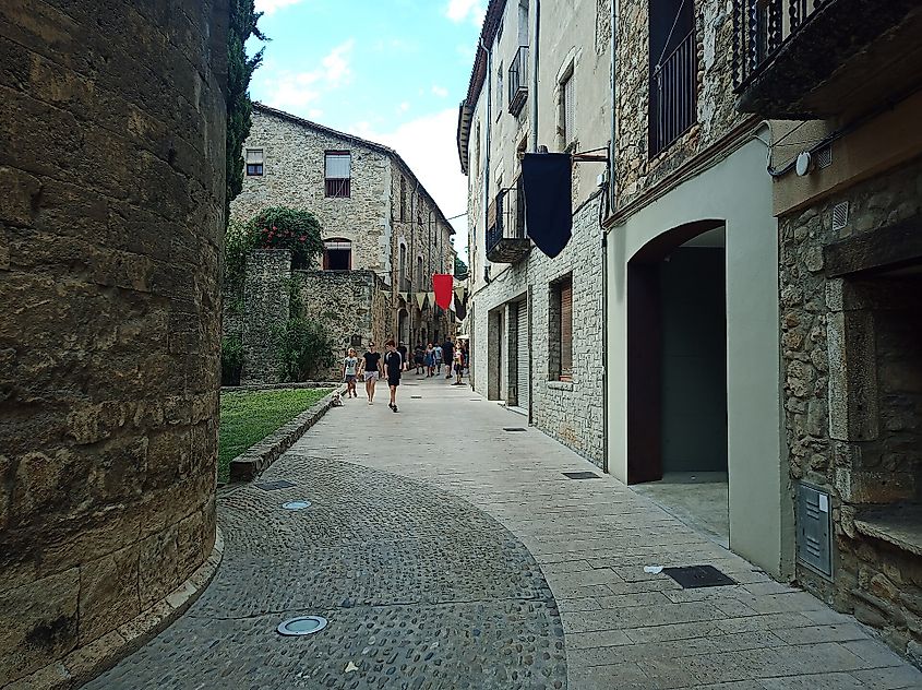 Carrer Major in Besalú, Spain.