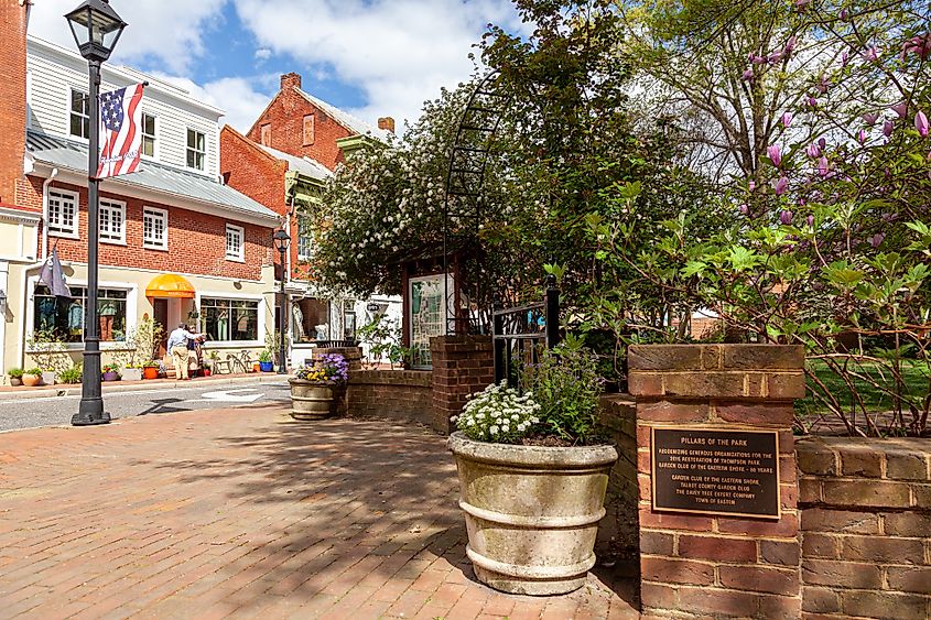 the historic town of Easton, Maryland