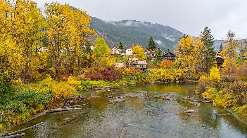 Fall colors in Leavenworth, Washington.