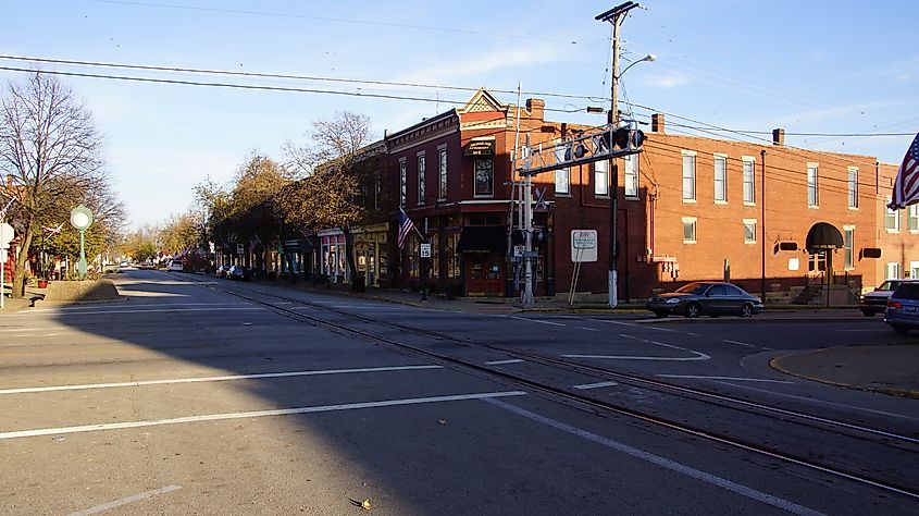 Downtown La Grange in Kentucky.