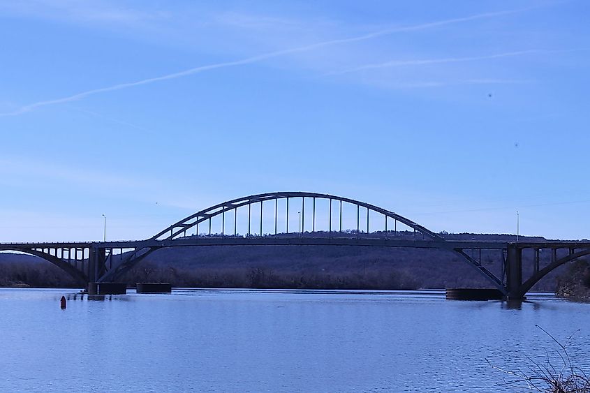 Bridge over the Arkansas River at Ozark, Arkansas