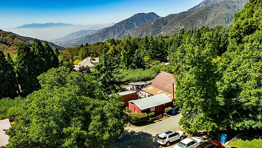 The quaint mountain town of Oak Glen, California.