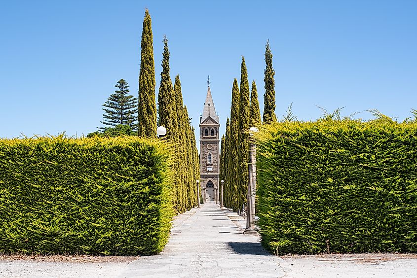 Langmeil Lutheran Church in Tanunda, South Australia.