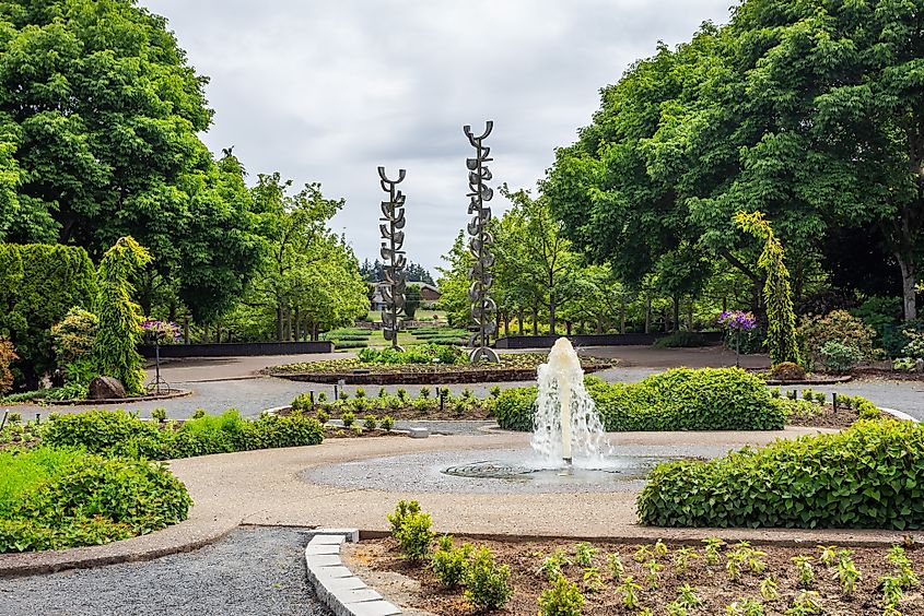 The Oregon Botanical Garden in Silverton, Oregon.