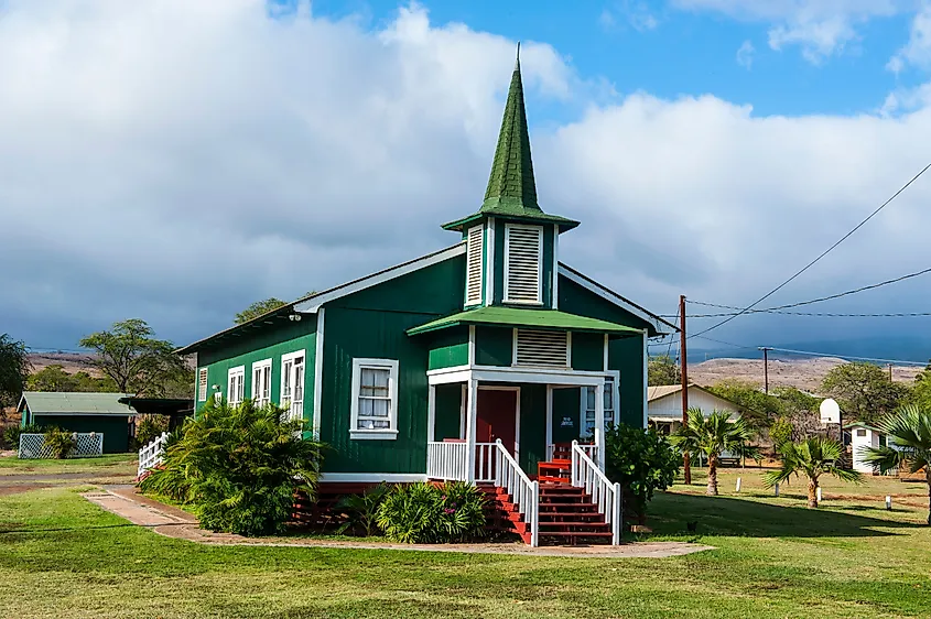 St. Sophia Church in Kaunakakai on the island of Molokai in Hawaii.