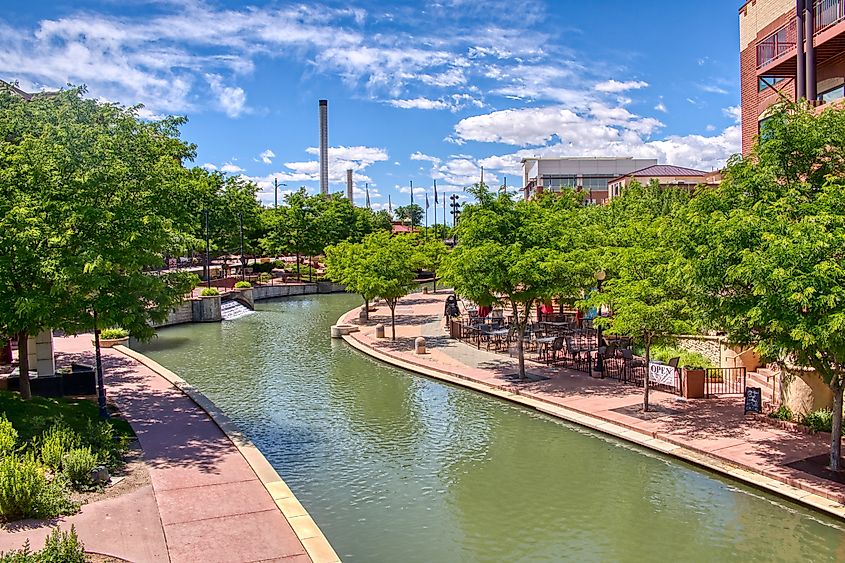 Downtown Pueblo, Colorado during summer