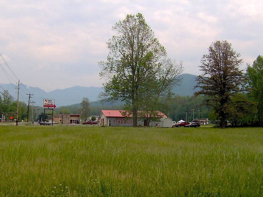 The scenic town of Cosby, Tennessee