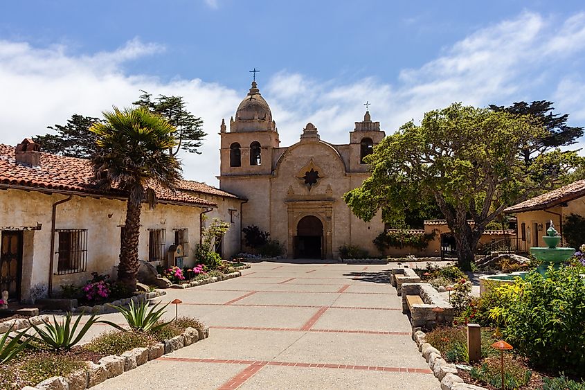 Carmel-by-the-Sea, California: The Capilla (chapel) at Mission San Carlos Borromeo del Río Carmelo.