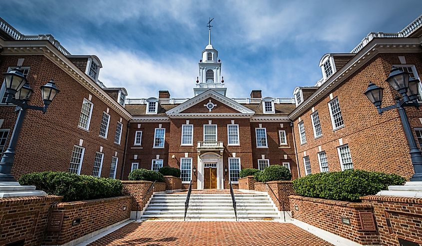 The Delaware State Capitol Building in Dover, Delaware.