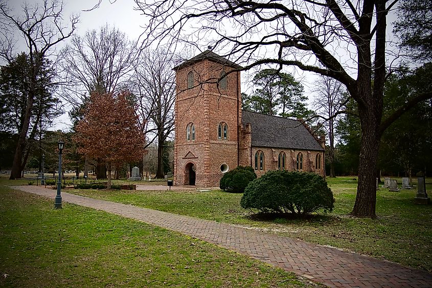 St. Lukes Church and Cemetery in Smithfield, Virginia.