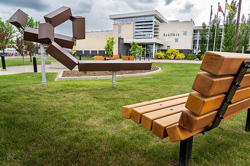 City Hall in the town of Airdrie, Alberta.