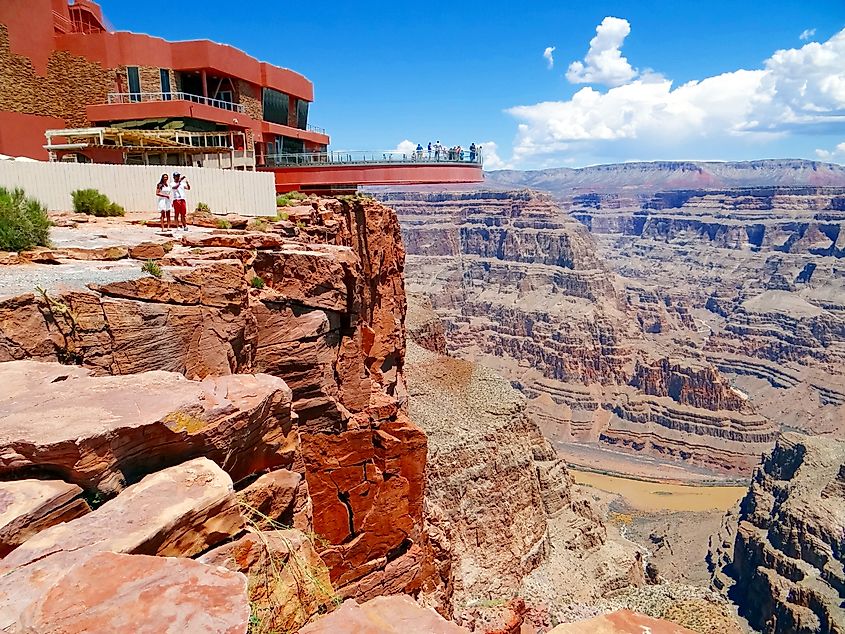 The Grand Canyon Skywalk in Nevada.