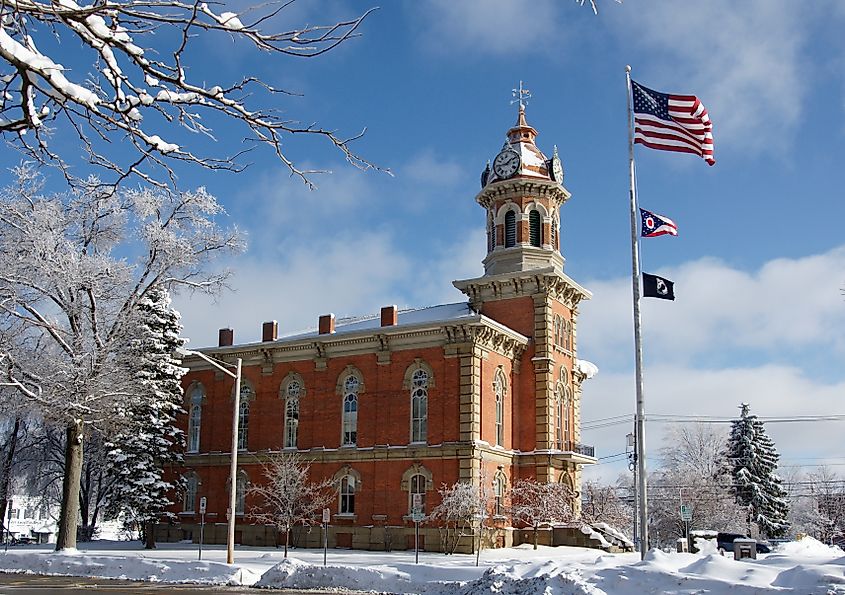 Geauga County Courthouse in Chardon, Ohio.