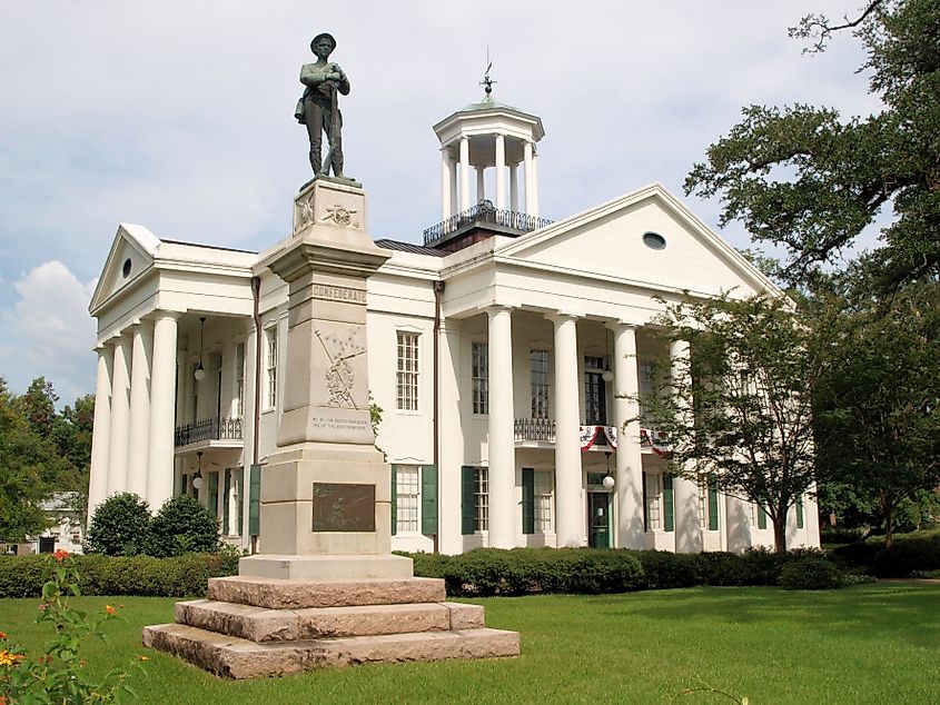 Hinds County Courthouse in Raymond, Mississippi.