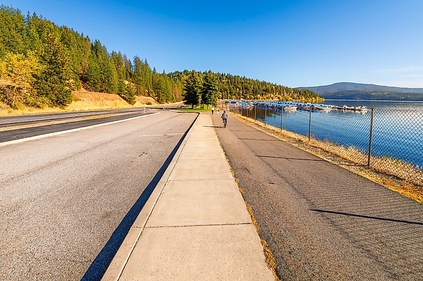 Coeur d'Alene bike path