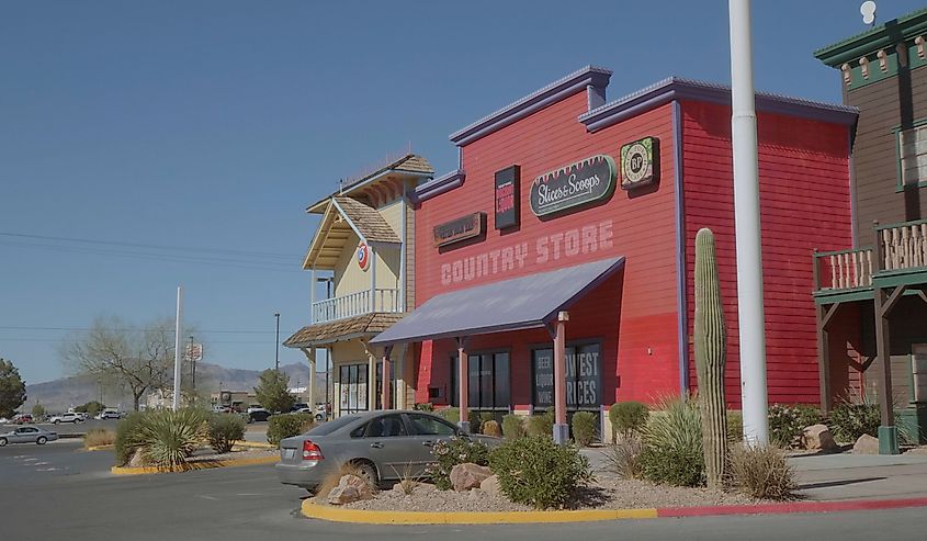 Historic saloon building and casino in Pahrump Nevada 