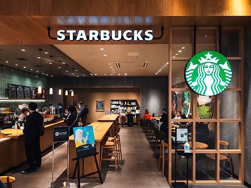 Starbucks coffee Store front. Editorial credit: VTT Studio / Shutterstock.com