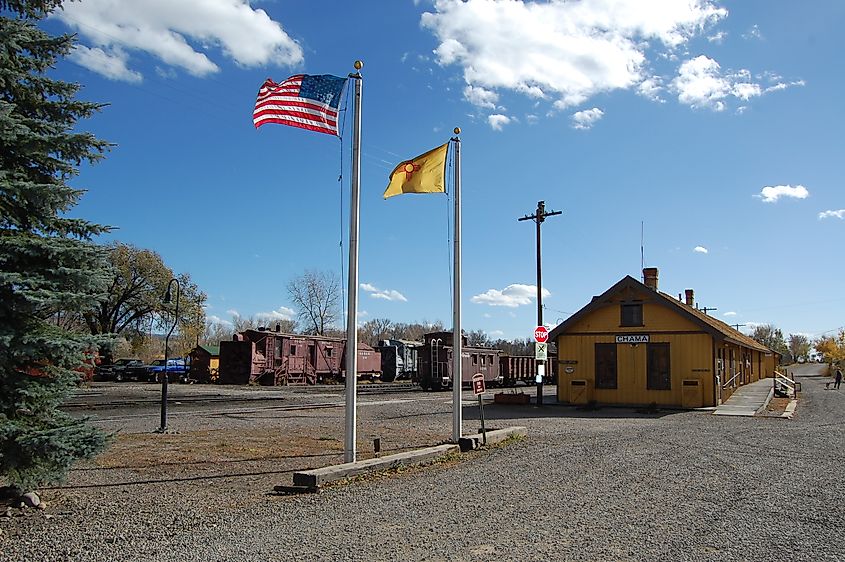 Chama, New Mexico. In Wikipedia. https://en.wikipedia.org/wiki/Chama,_New_Mexico By Milan Suvajac - Own work, CC BY-SA 4.0, https://commons.wikimedia.org/w/index.php?curid=40166802