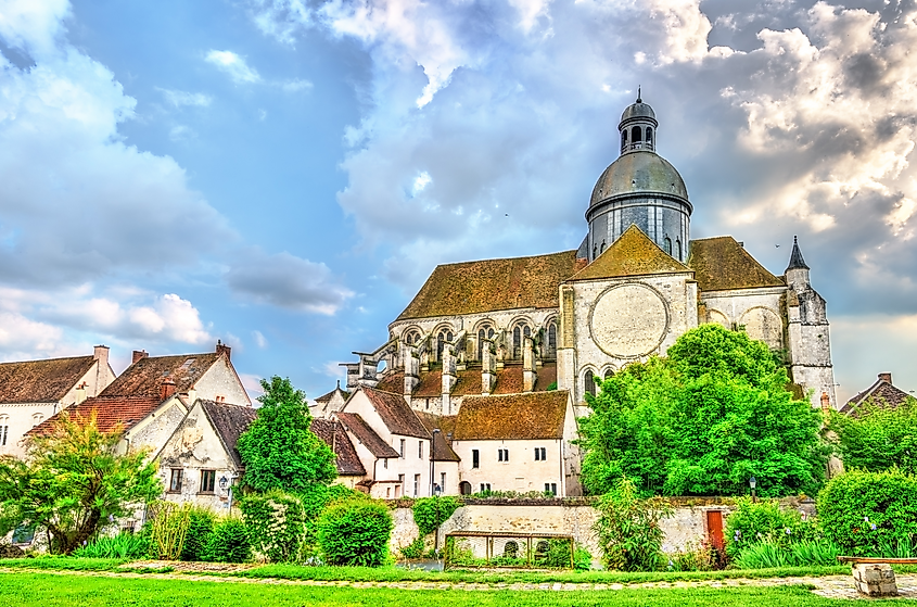 Saint Quiriace collegiate church in Provins, France.