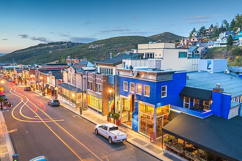 Street view in Park City, Utah