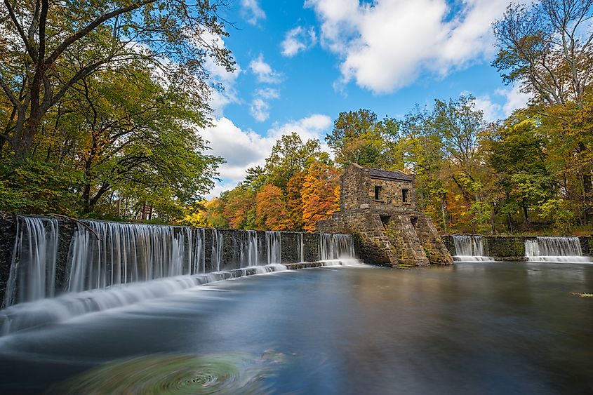 Speedwell Dam in Morristown, New Jersey.