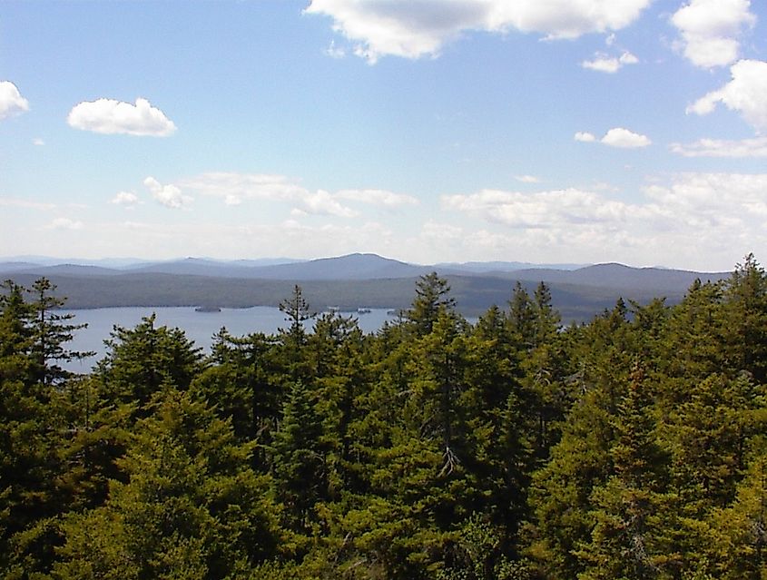 Beautiful nature surrounding Rangeley, Maine.