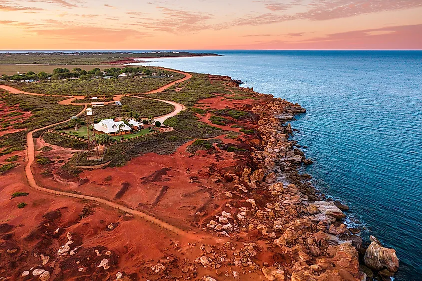 Gantheaume Point in Broome, Western Australia.