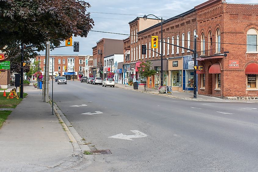 Downtown Brighton, Ontario, Canada