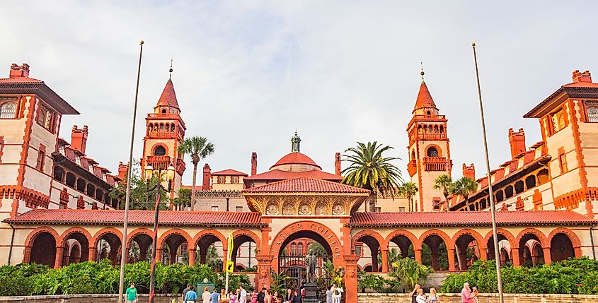 Flagler College, St. Augustine, FL, USA. Editorial credit: Neelima Ayilavarapu / Shutterstock.com