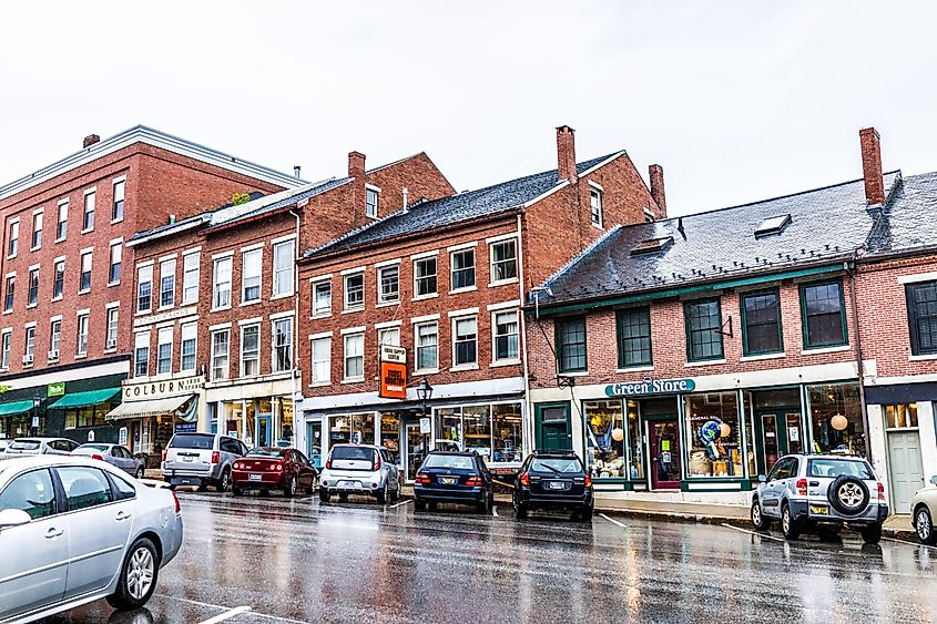 Empty small village in Belfast, Maine. Editorial credit: Kristi Blokhin / Shutterstock.com