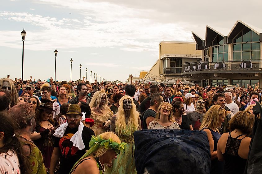 Zombie Walk in Asbury Park, New Jersey.