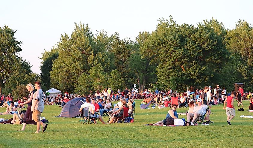 Fourth of July celebration at Sackets Harbor Memorial Battlegrounds Sackets Harbor, New York.