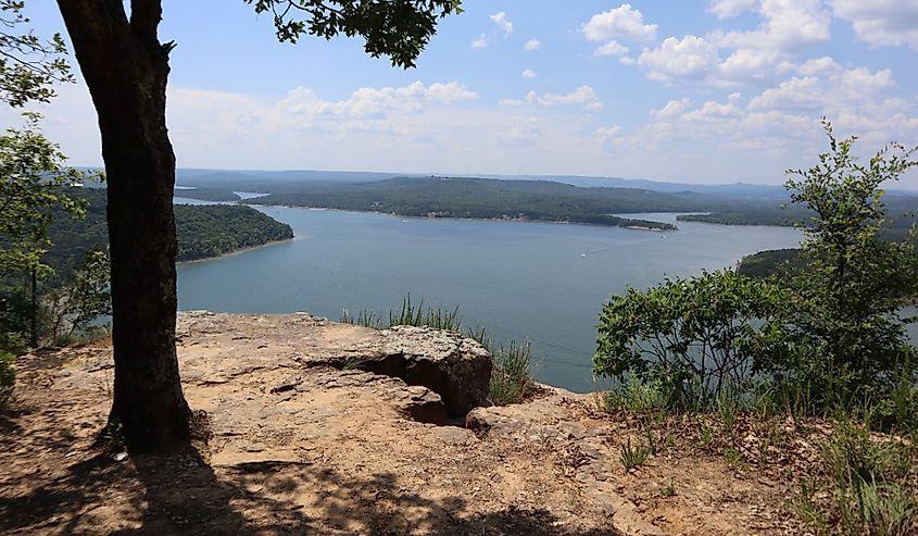 Greers Ferry Lake overlook in Arkansas.