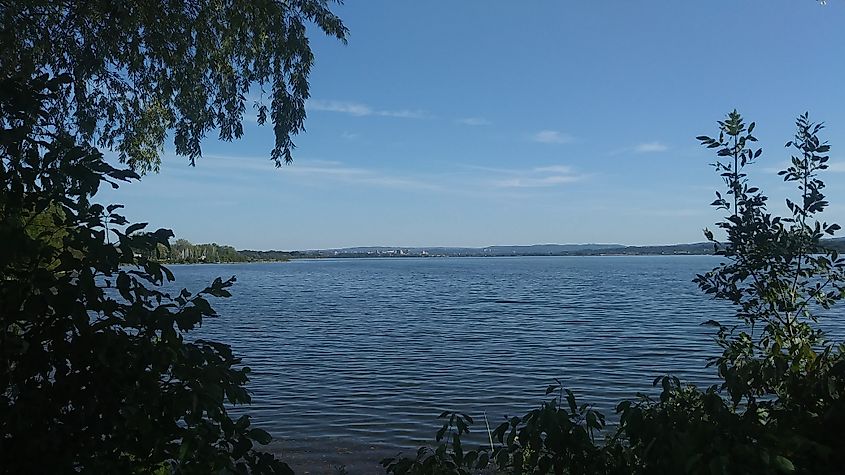 View of Onondaga Lake in New York.