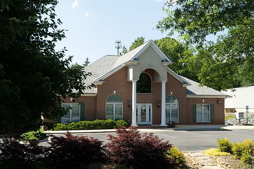 The city hall in Tega Cay, South Carolina.