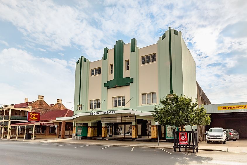 The Regent Theatre, Mudgee, New South Wales, was designed by prominent Sydney architect, George Newton Kenworthy