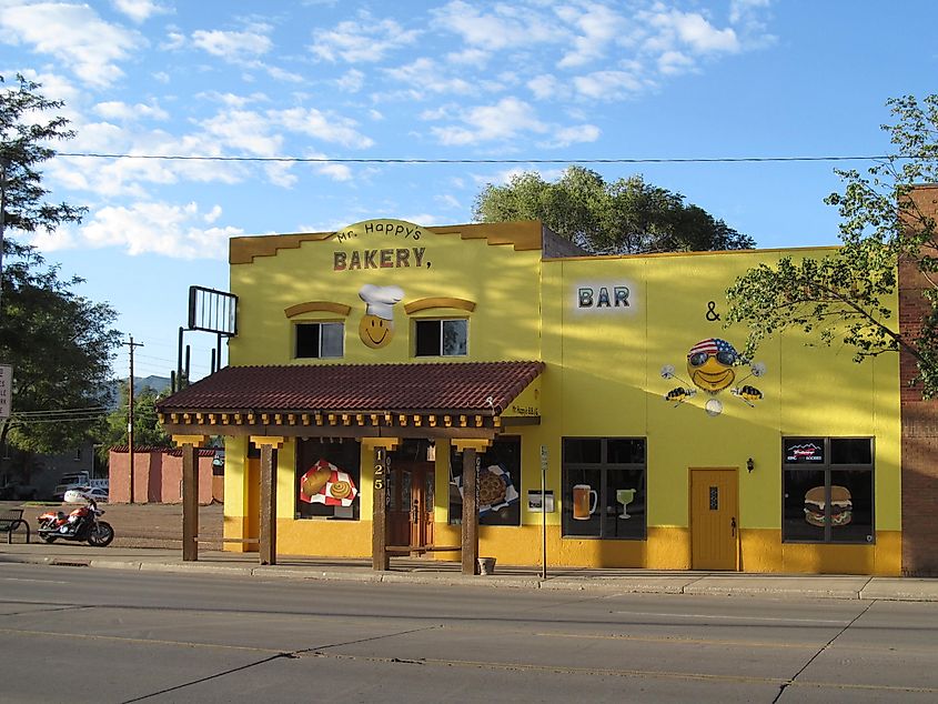 A colorful bakery store in Cortez, Colorado