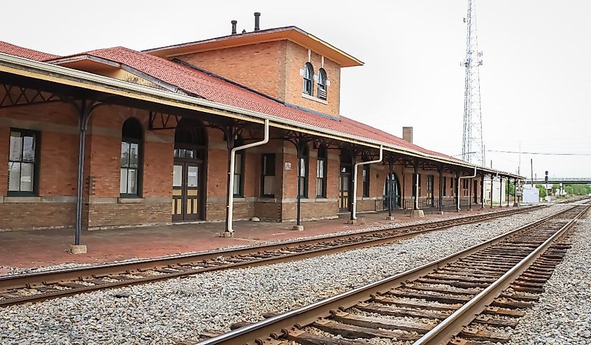 Old Train Station in Pine Bluff, Arkansas.