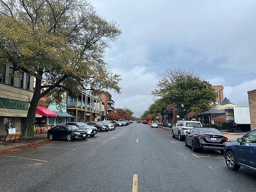 Downtown Cape Charles, Virginia.