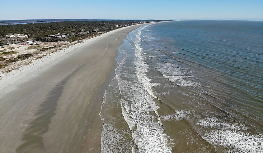 Drone shots over Kiawah Island, South Carolina