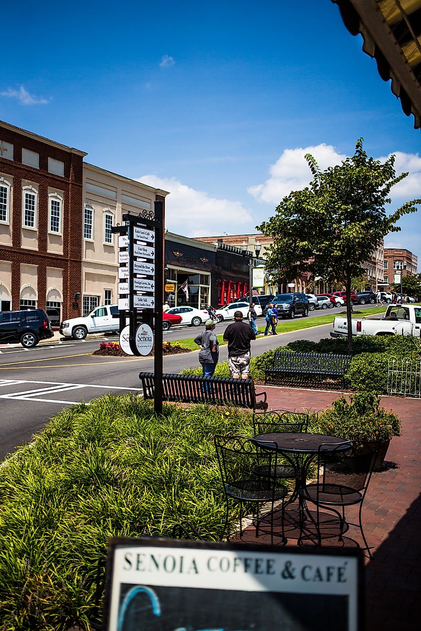 Downtown Senoia, Georgia, USA, used as the setting for the Woodbury community in the TV show The Walking Dead