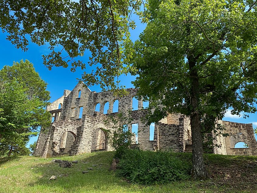 Ha Ha Tonka Castle Ruins in Missouri.