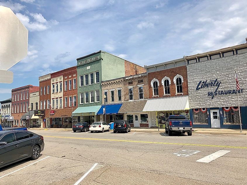 Union Street, Liberty, Indiana.