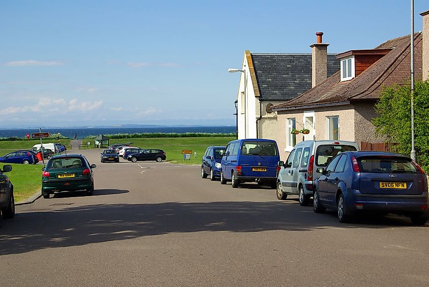 Street in Nairn, Scotland.