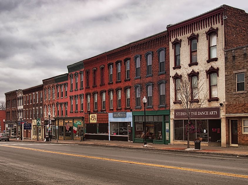 View of the small town of Waterloo in upstate New York. Editorial credit: Wirestock Creators / Shutterstock.com