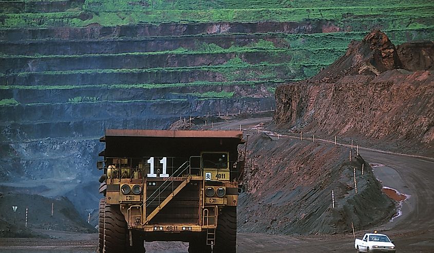 Carajas Mine, largest iron ore mine in the world, located in Para, Brazil.