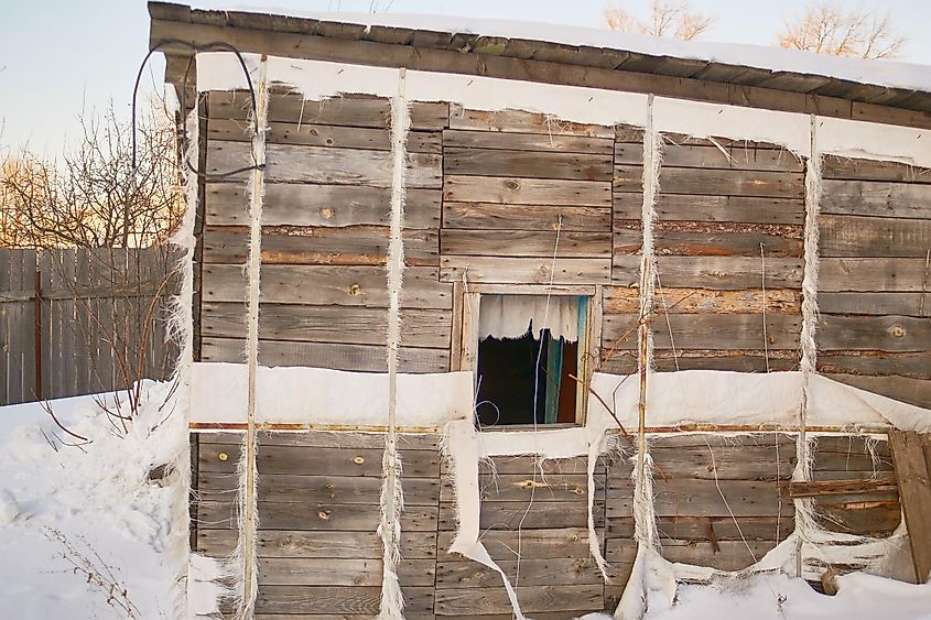 One of the many abandoned buildings found in Delaware Water Gap National Recreation Area.