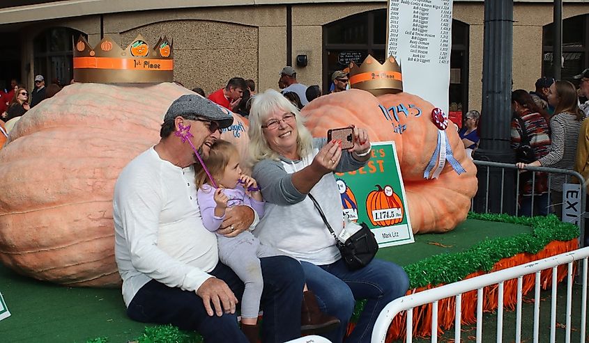 The annual Pumpkin Festival, Circleville, Ohio.