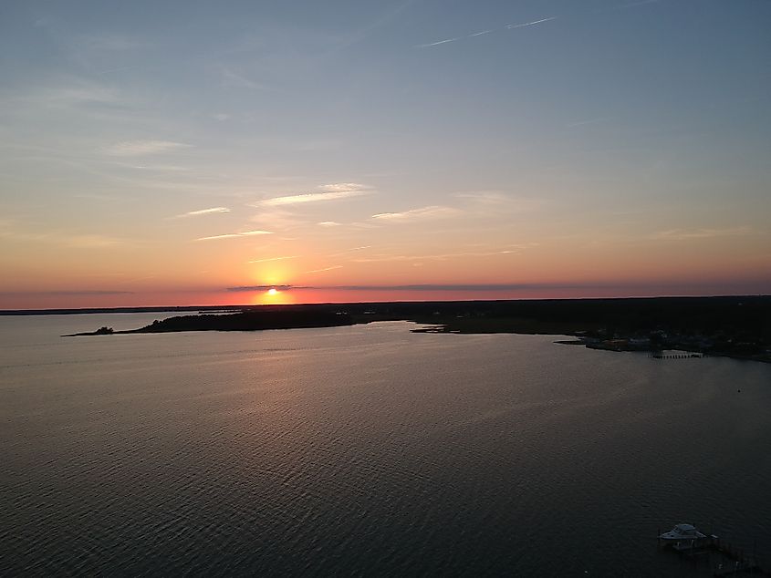 A beautiful sunset at Rehoboth Bay.