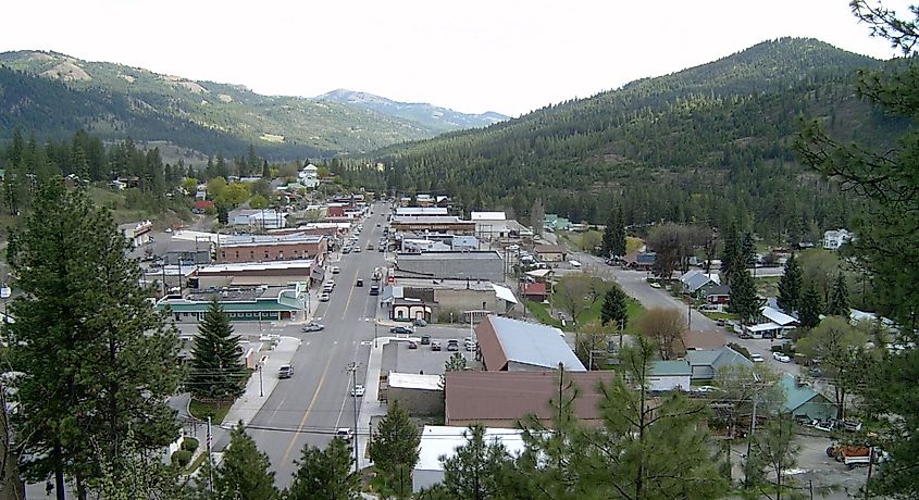 Looking South from Klondike Mountain down Clark Ave.